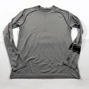Lululemon Long Sleeve T-Shirt Mens Gray Swiftly Tech Crew Running Gym Top Sz L